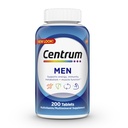 Centrum Multivitamin για άνδρες, Multivitamin / Multimineral συμπλήρωμα με βιταμίνη D3, Β Βιταμίνες και Αντιοξειδωτικά, Χωρίς γλουτένη, μη ΓΤΟ Συστατικά - 200 Count