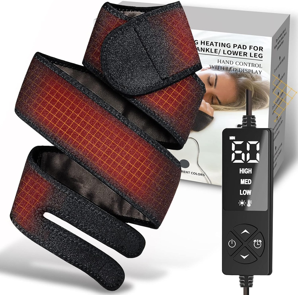 Long Small Θέρμανση Pad for Hands Wrist Arm Elbow Pain Relief, Heated Wrap for Golfers Tennis Elbow, Cubital Carpal Tunnel, Knee Joint Arthritis Leg Ankle Plantar Fasciitis, Αχιλλέας Τενοντίτιδα