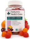 Nature's Nutri-Care Gummy Vitamins - Πολυβιταμίνες για γυναίκες, Mens Multivitamin Gummies, Μασώμενη Βιταμίνη για ενήλικες, Γυναίκες & Άνδρες Multi Συμπληρώματα, Φυσικό Χορτοφαγικό Gummy, Made in USA