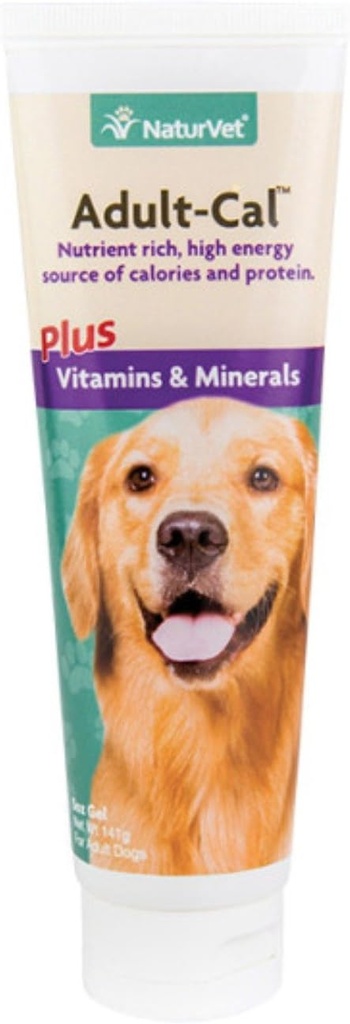 NaturVet Διατροφικό Gel Adult-Cal Plus Βιταμίνες & Ορυκτά για Σκύλους, 5 oz Gel, Made in USA