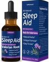 Valerian Root Sleep Support Drops, Gotas de Manzanilla y Flor de Jamaica y Valeriana para Dormir Profundamente, All-Nature Herbal Extract Liquid with Hibiscus & Chamomile. 2oz