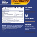 Osteo Bi- Flex Triple Strength(5) με Βιταμίνη D Συμπληρώματα Κοινής Υγείας Χονδροϊτίνης, Επικαλυμμένα δισκία, 80 Count (Pack of 2)