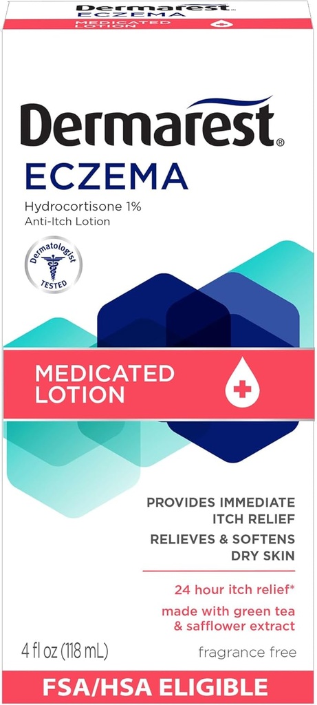 Dermarest Eczema Medicated Lotion, 4 fl oz (Pack of 1)