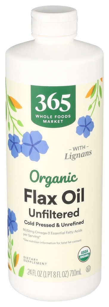 365 από το Whole Foods Market, Organic Flax Oil High Lignan, 24 Fl Oz
