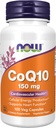 NOW Συμπληρώματα, CoQ10 150 mg, Φαρμακευτική Βαθμός, All-Trans Form που παράγεται με ζύμωση, 100 Veg Κάψουλες