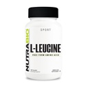NutraBio L-Leucine Supplement - Optimal Amino Acid for Muscle Growth & Recovery - Naturally Fermented Free Form Leucine Amino Acids Supplement- Vegan, Non-GMO, Gluten Free - 400mg, 180 Capsules
