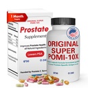 Orignal Super POMI 10X Συμπληρώματα υγείας Prostate για τους άνδρες - Φυτική Φόρμουλα με Ρόδι, Turmeric, και Πράσινο Τσάι - Υποστηρίζει λειτουργία Prostate και προωθεί την ούρα Άνεση - 90 κόμης