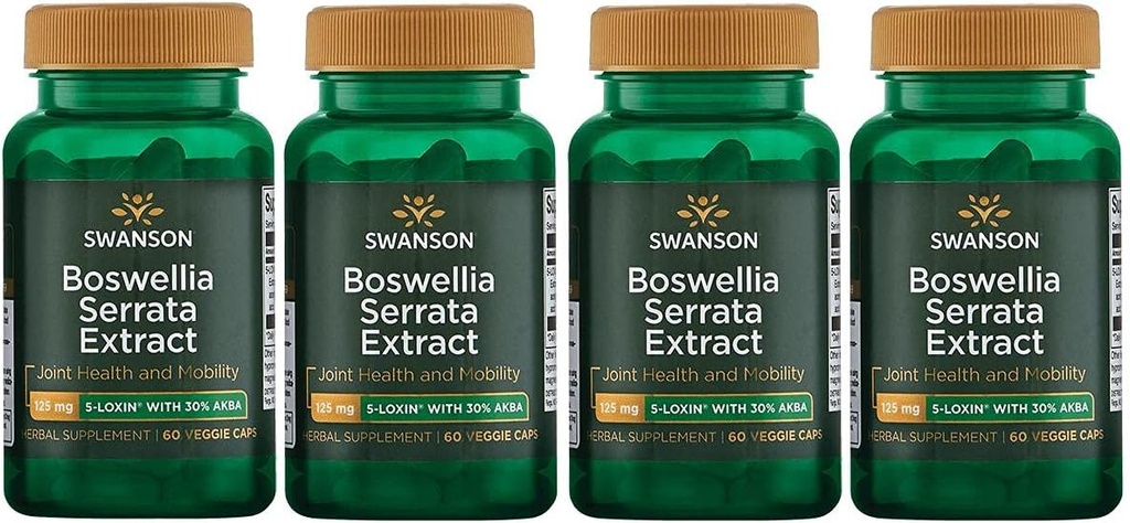 Swanson Boswellia Serrata Extract 125 mg 60 Veg Caps 4 Συσκευασία