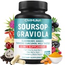 Κάψουλες Soursop Graviola με Learderberry, Turmeric, Ginger, Milk Thittle, Tart Cherry και More - 120 κάψουλες για 4 Μήνες Προμήθεια