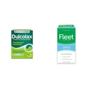 Dulcolax Overnight Relief Laxative 50 Count & Fleet Saline Enema Adult Constipation Relief 4 Bottles