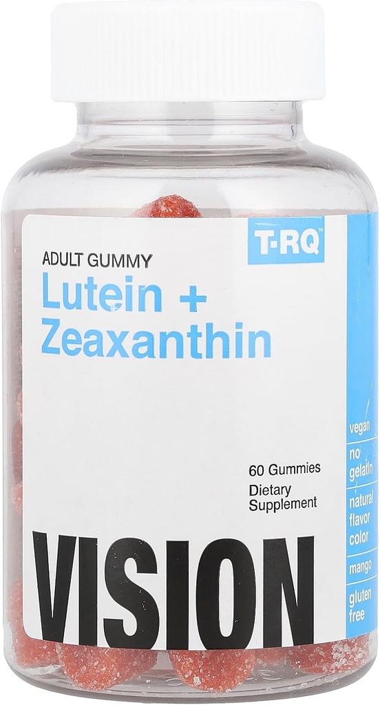 TRQ Lutein + ζεαξανθίνη Gummy (Συμπλήρωμα διατροφής), Φυσικό μάνγκο, Redish, 60 κόμης