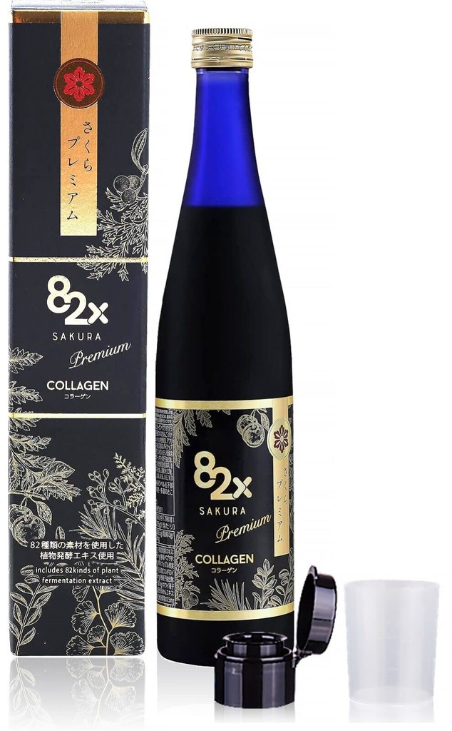 82X Collagen Premium - Marine Collagen Drink - Collagen Peptides Liquid Drink for Skin Hair Nails from Japan with 82 Fermented Plants, Vitamins, Minerals & Συμπληρώματα