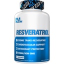 Evlution Anti Aging Trans Resveratrol Supplement Nutrition Super Antioxidant Supplement with 250mg Trans-Resveratrol from Resveratrol 500mg Japanese Knotweed Extract for Immune and Heart Health