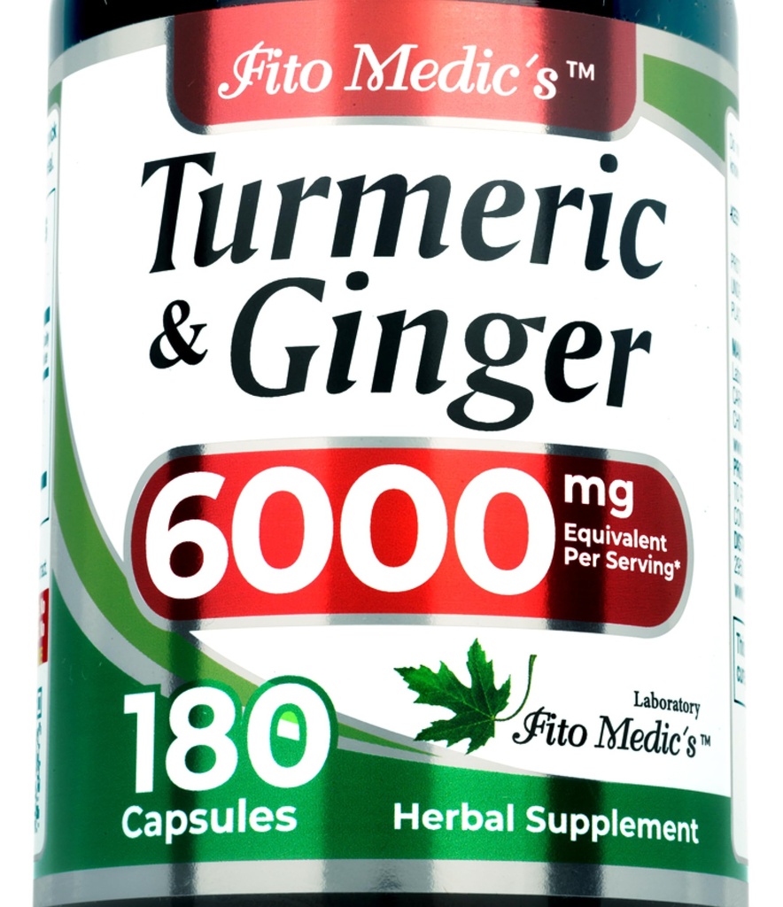 FITO MEDIC'S Lab | Turmeric and Ginger Supplement | 180 Caps s.