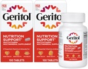 Γεριτόλη, Multivitamin Supplement, Περιέχει Β-βιταμίνες, Αντιοξειδωτικά, Βιταμίνες C, Ε & D και Σιδήρου, 26 Ουσιώδεις Βιταμίνες και Ορυκτά, Χωρίς Γλουτένη, Μη ΓΤΟ, Χωρίς Τεχνητά Γλυκαντικά, 100 Δισκία - 2ct