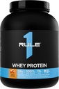 Rule 1 Whey Protein – 24g Fast-Acting Protein from All-Whey Sources with Naturally Occurring EAAs & BCAAs for Workout Recovery or Anytime Use (5 Pounds*, Salted Carmel)