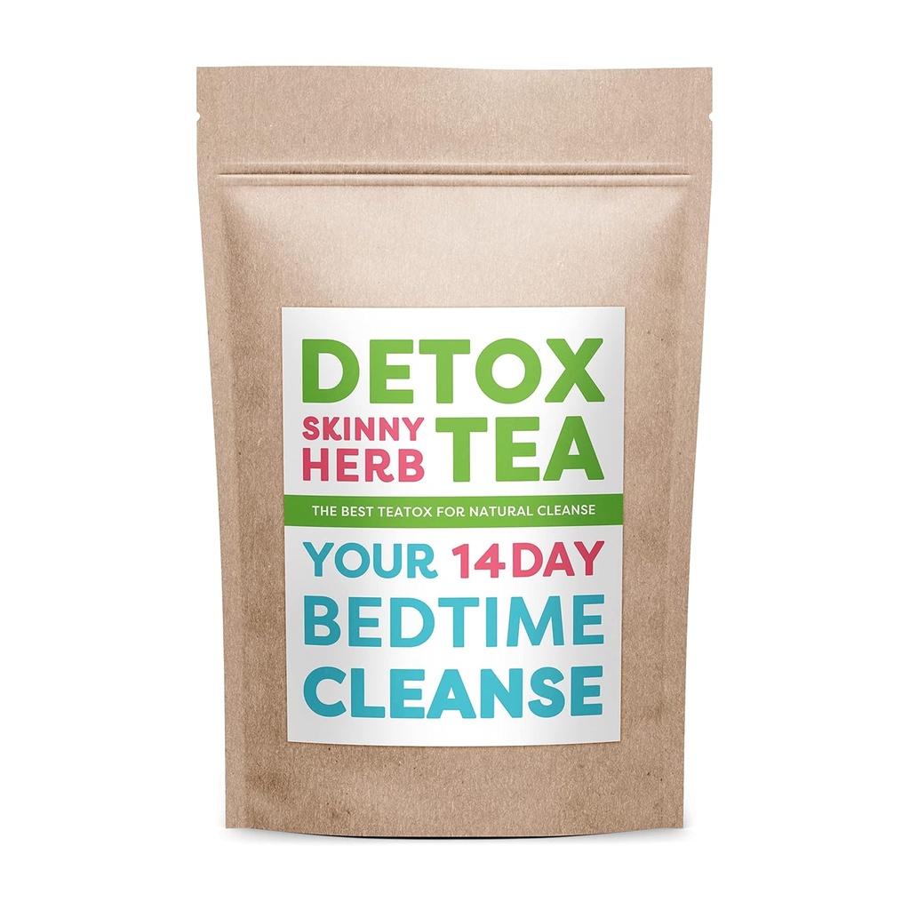 14 Days Bedtime Cleanse: Detox Skinny Herb - Effective Detox and Support Tea, 100% Natural