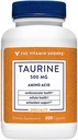 The Vitamin Shoppe Taurine 500MG, Free Form Amino Acid with Vitamin B6, (300 Capsules)