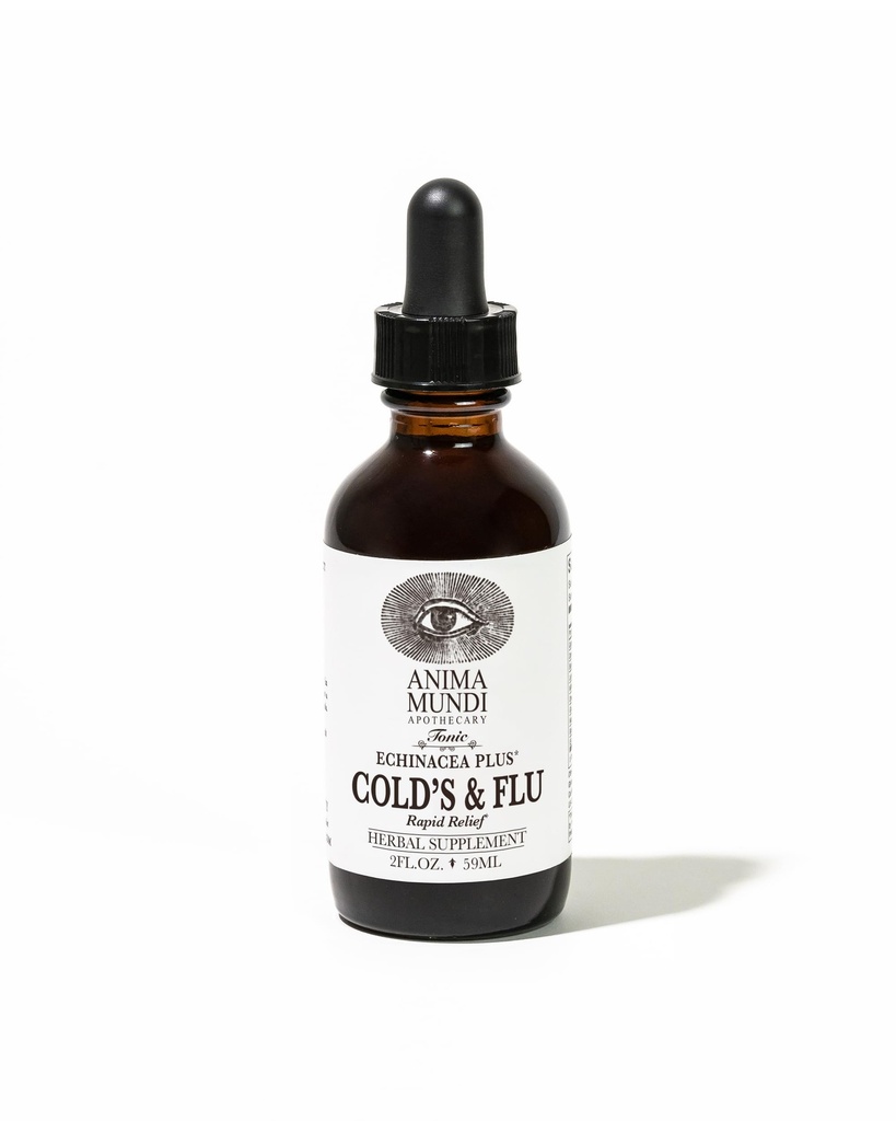 Anima Mundi Athethecary Ψυχρό & Τονωτικό γρίπης - Σταγόνες ανοσοποιητικής υποστήριξης με Echinacea, Σκόρδο, Κουρκουμάς Ρίζα & Φρέσκο Τζίντζερ - Συμπλήρωμα υγρού υποστήριξης ανοσοποιητικού συστήματος (2oz / 60ml)