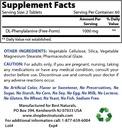 Best Naturals DLPA 500 mg & οξείδιο του μαγνησίου 500 mg