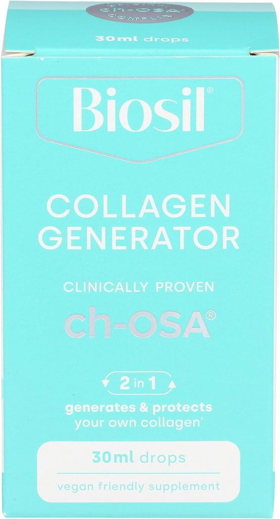 BioSil by Natural Factors, Beauty, Bones, Joints Liquid, Υποστηρίζει υγιή μαλλιά, δέρμα και νύχια, Vegan Collagen, Elastin και Κερατίνης Γεννήτρια, 1 Oz