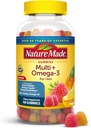 Φύση Mens Multivitamin Gummies με Omega-3, Mens Gummy Multivitamins για καθημερινή διατροφή, 150 Gummy Βιταμίνες και Ορυκτά, 75 Ημέρα προσφοράς