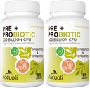Probiotics for Women & Men - 300 δισεκατομμύρια CFU, 24 στεφάνες + 15 βιολογικά βότανα Prebiotics Blend, καθημερινή προβιοτική για την Digestive Υγεία, ανοσοποιητικό, κόκκαλο, Bloating - 120 κάψουλες χορτοφάγων (120-Ημέρες προσφοράς)
