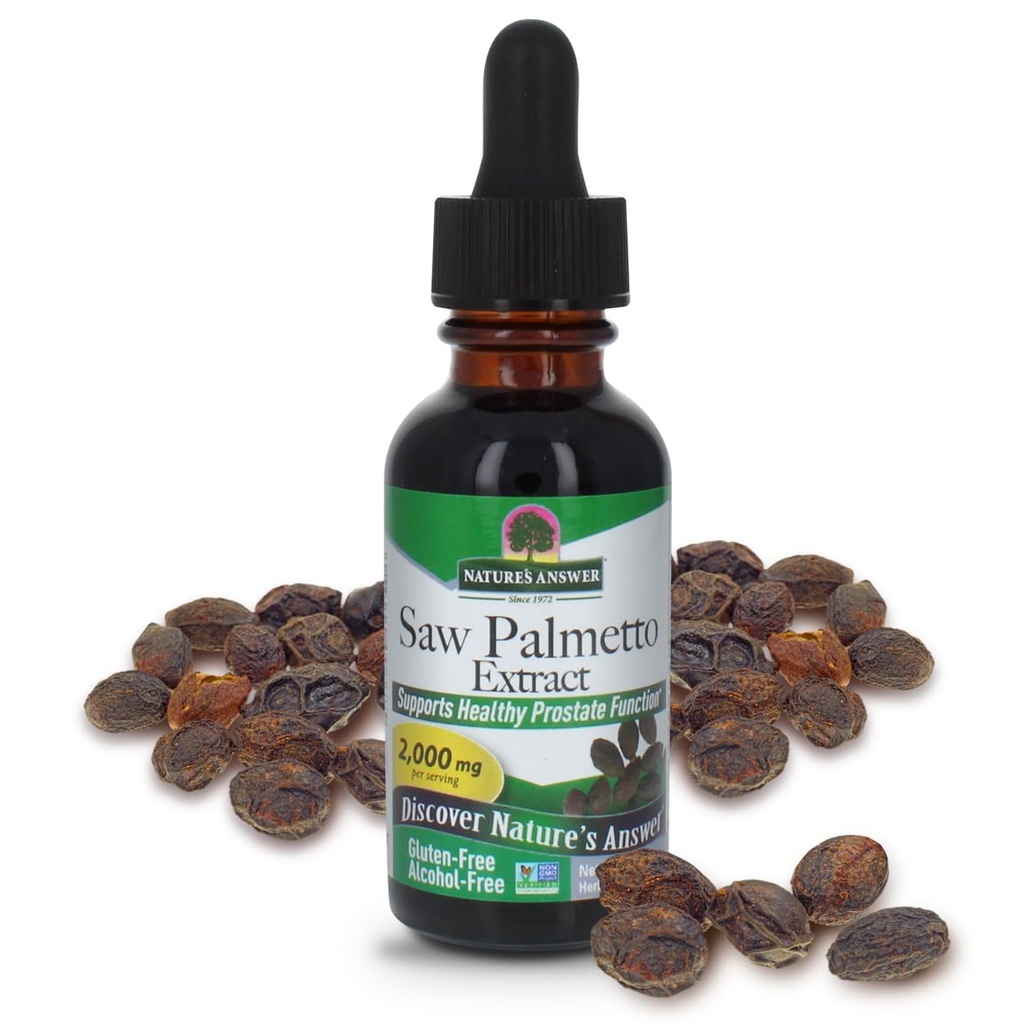 Απάντηση της φύσης χωρίς αλκοόλ Πριόνι Palmetto Berry Extract, 1-Fluid Ουγγιά 