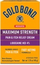 Gold Bond Medicated Maximum Strength Pain & Itch Relief Cream, 1,75 oz., με λιδοκαΐνη