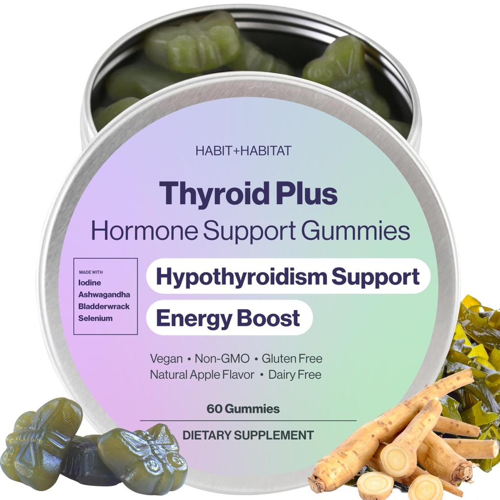 Thyroid Plus Gummies - Ashwaganda, Iodine, Bladderwrack, Kelp, και Schisandra