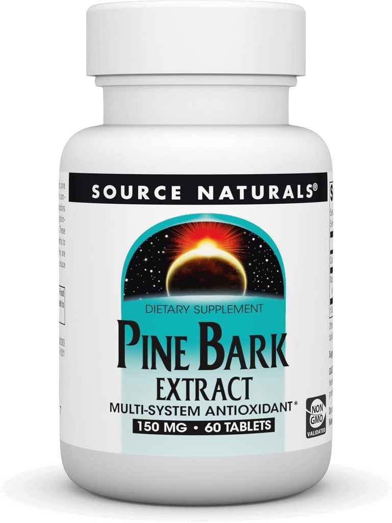 Source Naturals - Pine Bark Extract 150mg - 60 δισκία - Multi System Antioxidant*