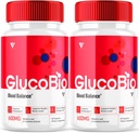 (2 Pack) GlucoBio κάψουλες υγείας Gluco Bio Χάπια, Gluco Bio Φυσική Βιταμίνη Συνολική υγεία και ευεξία Συμπλήρωμα υποστήριξης γλυκογόνου, BioGluco κάψουλες (120 κάψουλες)