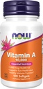 Βιταμίνη Α 10000 IU, 100 Sgels by Now Foods (Συσκευασία 3)