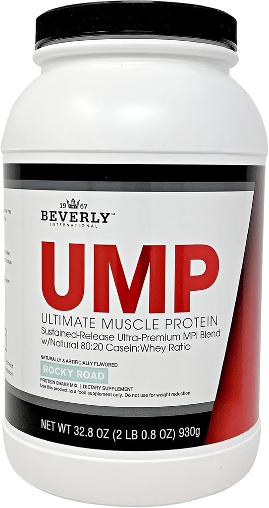 Beverly International UMP Protein Powder, Rocky Road. Μοναδικό Whey-Casein Ratio κατασκευάζει Lean Μύες.