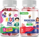 Μαγνήσιο Gummies για Ενήλικες - 500mg & Ψευδάργυρος Gummies για Παιδιά & Ενήλικες