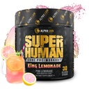 ALPHA LION Core Pre Workout με Creatine για την απόδοση, Beta Alanine για τους μυς, L-Citrulline για αντλία & Tri-Πηγή Caffeine για τη διαρκή ενέργεια (30 σερβιρίσματα, King Lemonade Flavor)