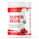 LIVEGOODTM Βιολογικά Super Reds με Alfalfa, Barley Grass, Beet Root, Ρόδι, Σπόροι σταφυλιού, Vegan, Gluten Free, 9,25 Oz