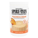 NaturesPlus SPIRU-TEIN Shake - Ροδάκινα & Κρέμα Γεύσης - 1.1 lbs, Spirulina Protein Powder - Αντικατάσταση γεύματος με βάση το φυτό, Βιταμίνες & Ορυκτά για την Ενέργεια - Χορτοφαγικά, Χωρίς Γλουτένη - 15 Σερβιέτες