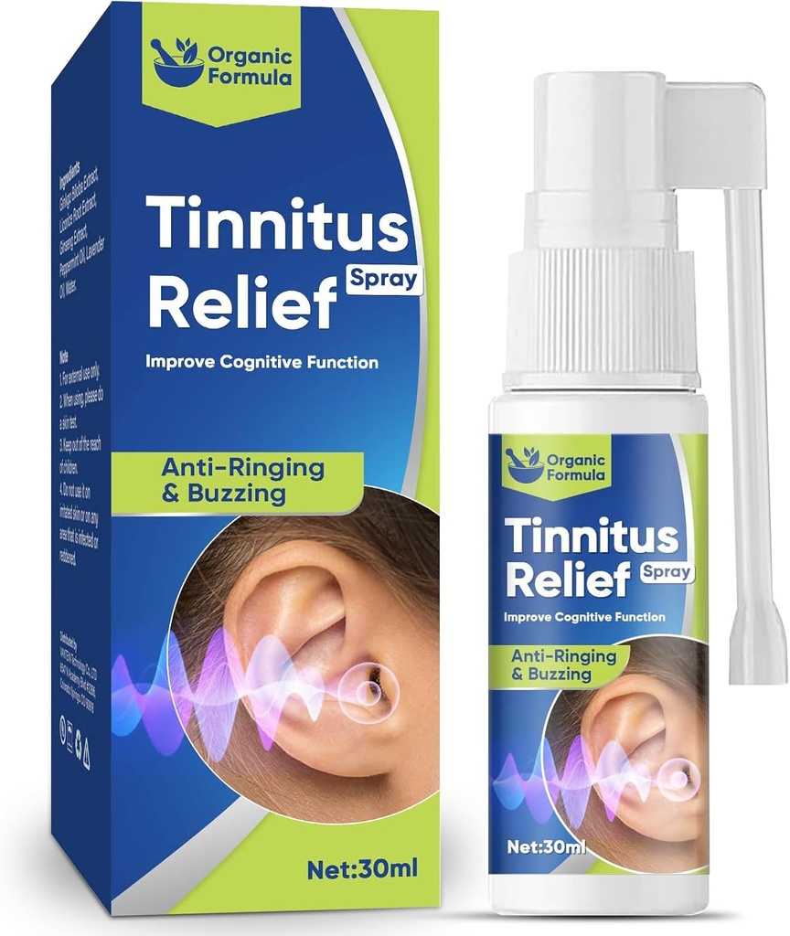TUHIMO Tinnitus Rëliëf for Ringing Ears,Natural Effective Tinnitus Treatment Spray,30ml-Blue