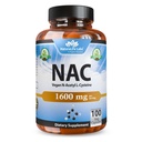 NaturaLife Labs N- Acetyl-L-Cysteine (NAC) 1600 mg – 100 κάψουλες, μη GMO και χωρίς γλουτένη