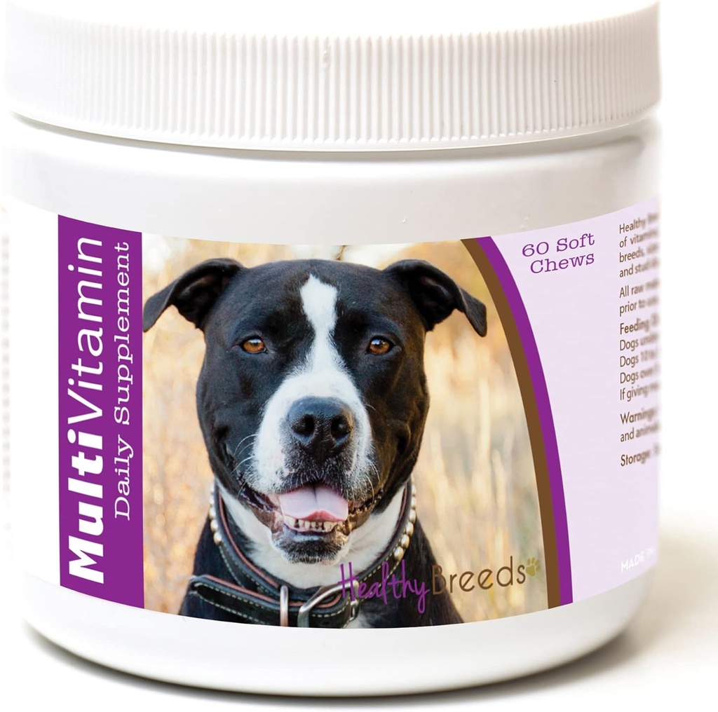 Υγιείς Φυλή Pit Bull Multi-Vitamin Μαλακό Μασούρια 60 Μέτρα
