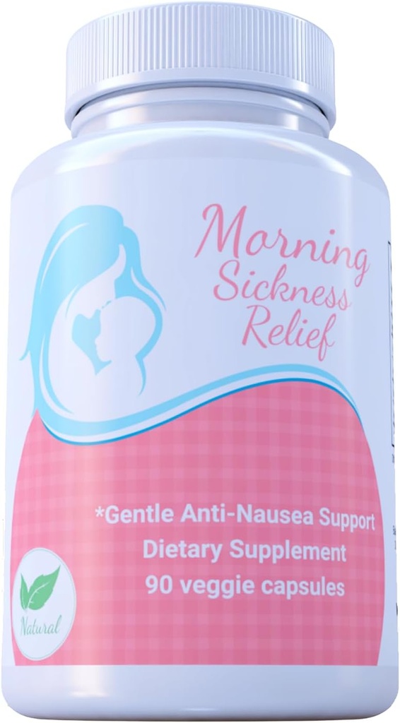 Maternal Balance Vitamin B6 25mg Υποστήριξη εγκυμοσύνης, Plus Ginger & Zinc. Ease Morning Queasiness. 90 Easy Swallow Veggie Κάψουλες, Made in the USA.