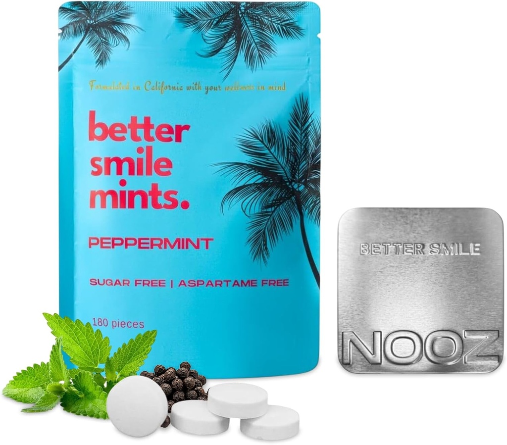 NOOZ Better Smile Mints – 180 Count 