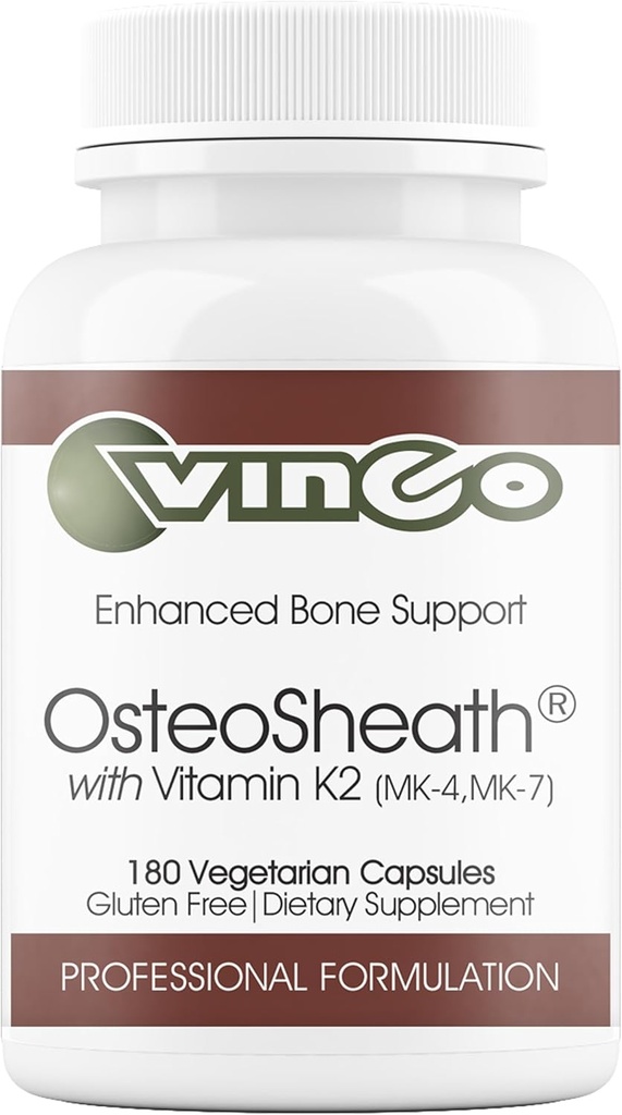 Vinco's - OsteoSheath4 with Vitamin K2 - 180 Capsule by Vinco