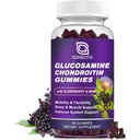 Glucosamine Chondroitin Gummies - 2- Pack, Extra Strength 1500mg Γλυκοσαμίνη με MSM & Elderberry, Υποστήριξη Ευελιξίας, Best Cartilage & ανοσοποιητικό συμπλήρωμα υποστήριξης για άνδρες και γυναίκες - 60 εκ. (1 Pack)
