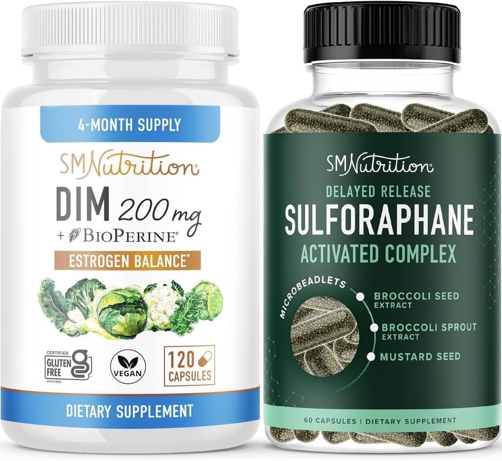 Sulforafane Complex με 200mg συμπλήρωμα DIM για την ενισχυμένη ισορροπία οιστρογόνων για γυναίκες 