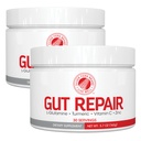 Silver Fern Gut Repair - Digestive Health Supplement Powder - L-Γλουταμίνη, Κουρκουμίνη, Ψευδάργυρος & Ασκορβικό οξύ (2 Tubs - 60 Servings)