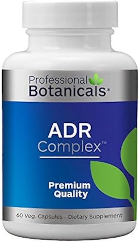 Professional Botanicals Adrenal Complex Supplement – Supports Healthy Adrenal Function, Stress Relief, and Energy Levels – 90 Vegetarian Capsules