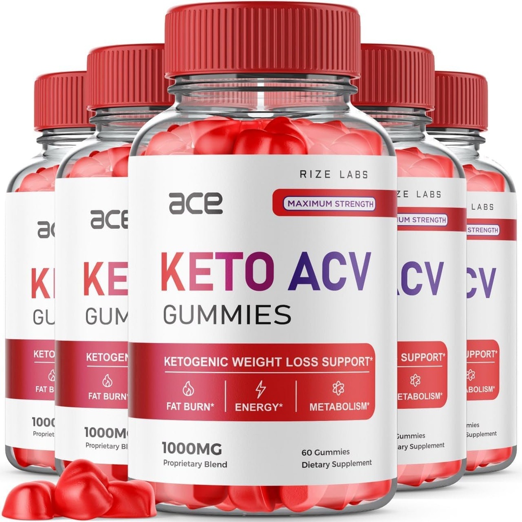 rize labs - Ace Keto ACV Gummies για Σύνθετη απώλεια βάρους με το συμπλήρωμα μηλίτη μηλίτη ξύσματος κοιλιά λίπος επιπλέον δύναμη Gummy (300 Gummies)