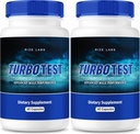 rize labs TurboTest Dietary Χάπια για άνδρες, TurboTest κάψουλες για υγιή σώμα, TurboTest μέγιστη δύναμη Φόρμουλα, TurboTest Advanced Supplement Reviews (120 κάψουλες) (πακέτο των 2)